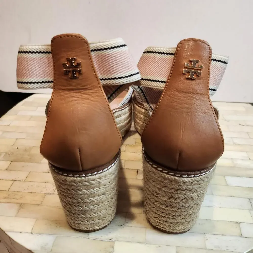 Tory Burch Frieda Espadrille Wedge Sandals